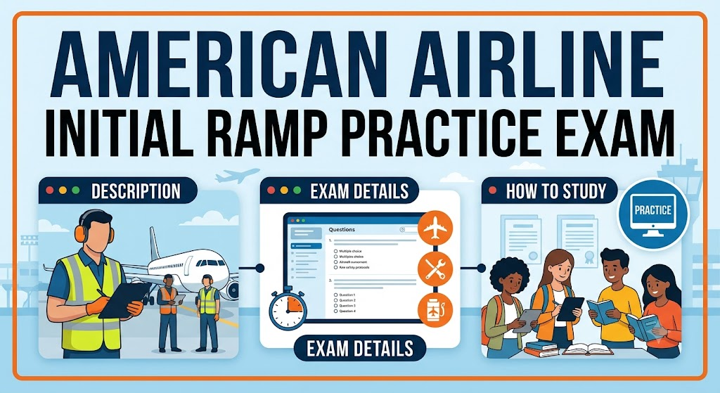 American Airline Initial Ramp Practice Exam Banner