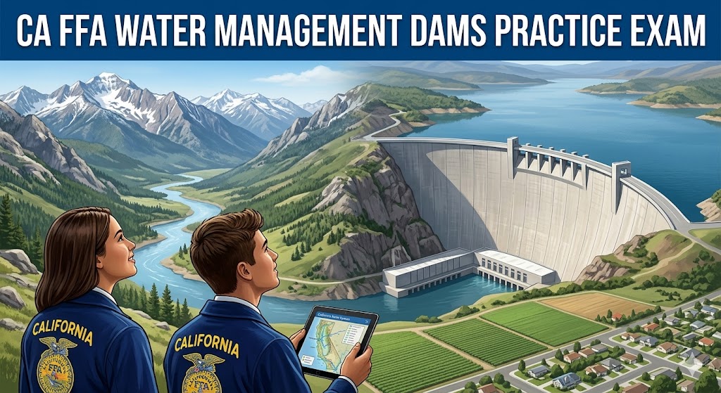 California FFA Water Contest – Water Management and Dams Practice Test Banner