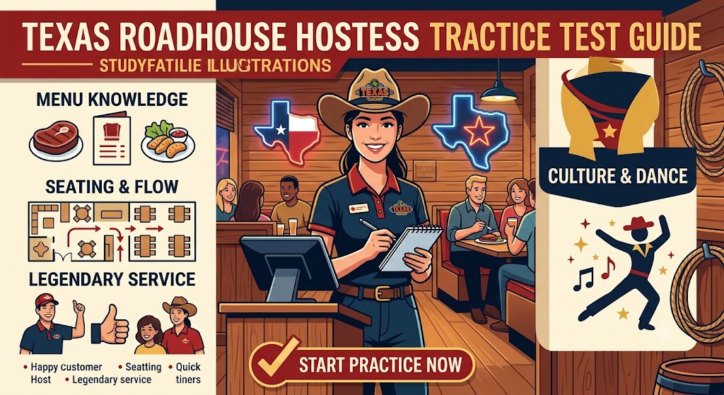 Texas Roadhouse Hostess Training Practice Test Banner