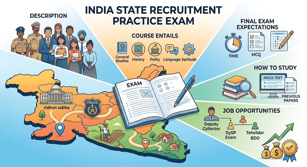 State Recruitment Practice Test & Exam Prep | India Banner