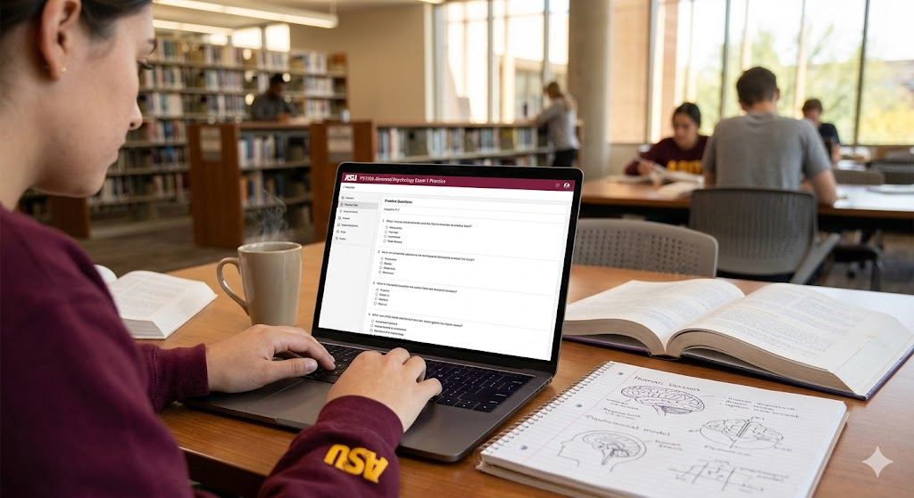 Arizona State University (ASU) PSY366 Abnormal Psychology Exam 1 Practice Banner