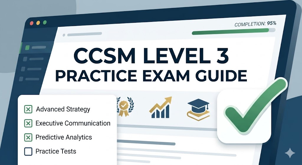 Customer Success Training Curriculum (CCSM) Level 3 Practice Exam Banner