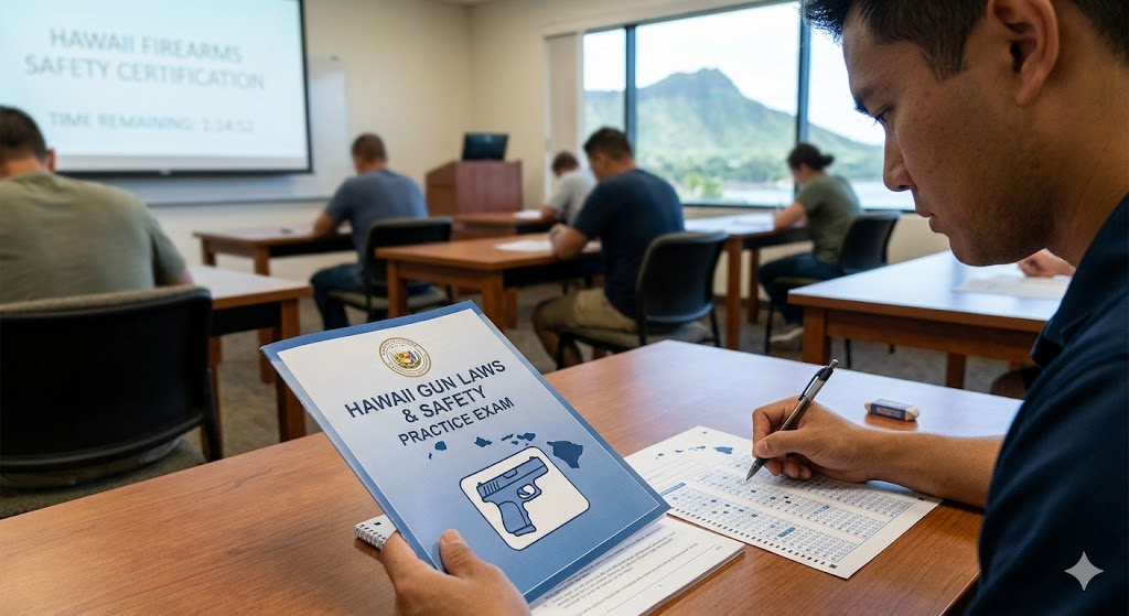 Hawaii Gun Laws & Firearms Safety Practice Exam Banner