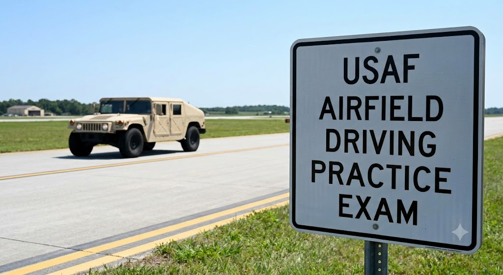 USAF Airfield Driving Practice Exam Banner