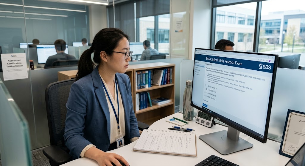 SAS Clinical Trials Practice Exam Banner