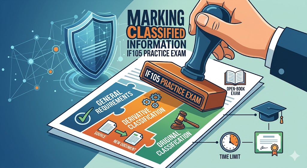 Marking Classified Information (IF105) Practice Test Banner