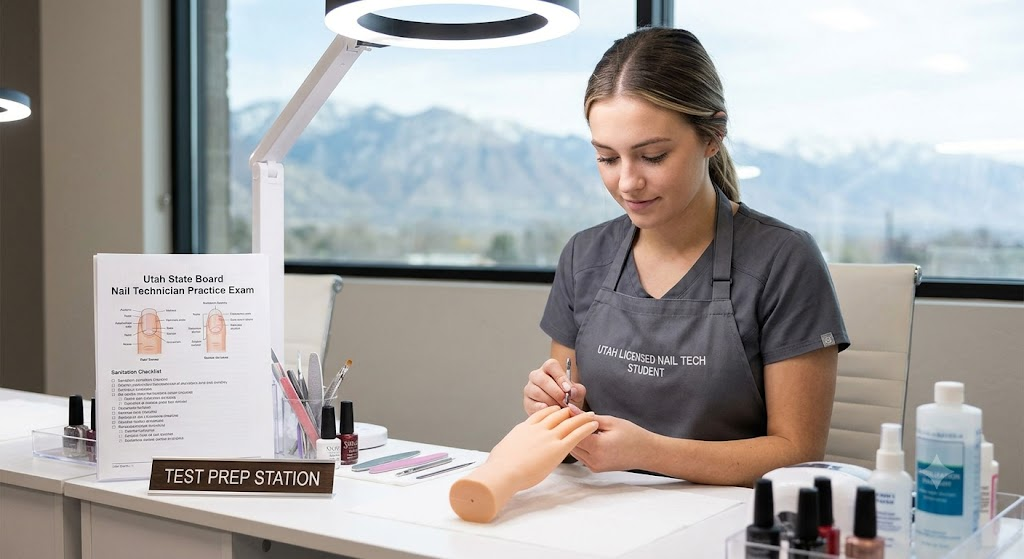 Utah State Board Nail Technician Practice Exam Banner