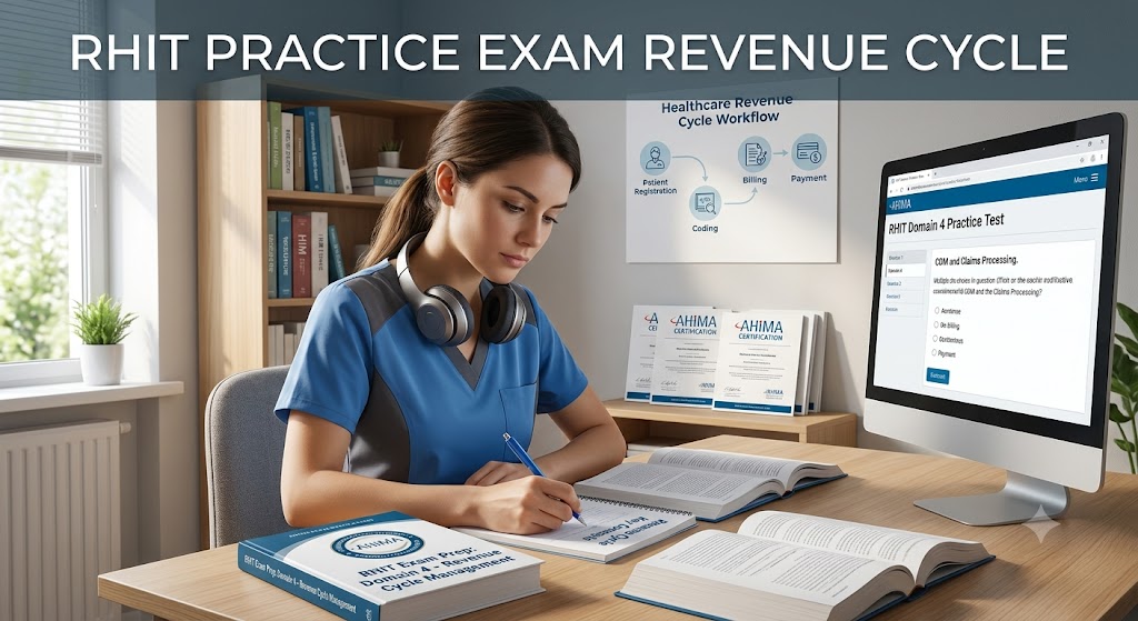RHIT Domain 4 – Revenue Cycle Management Practice Test Banner