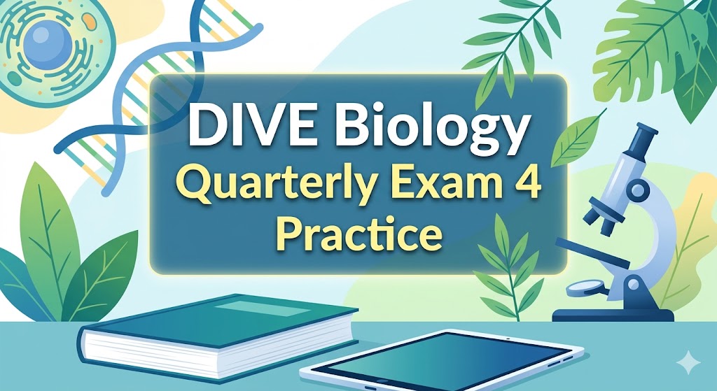 DIVE Biology Quarterly Exam 4 Practice Banner