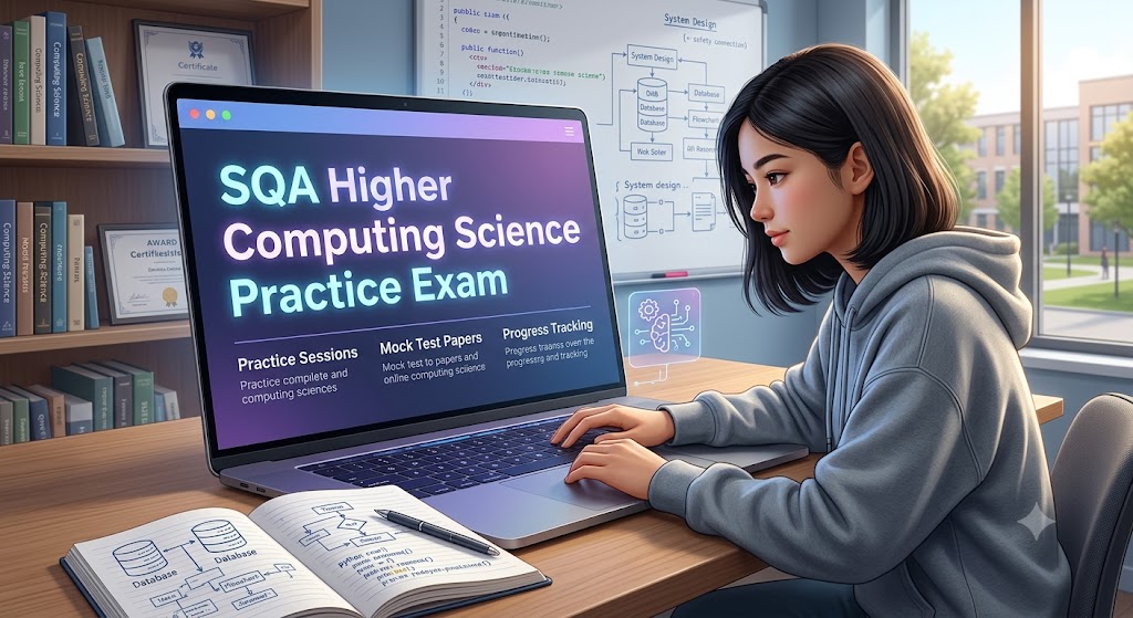 SQA Higher Computing Science Practice Exam Banner