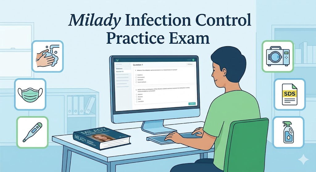 Milady Infection Control Practice Test Banner