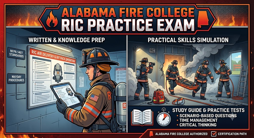 Alabama Fire College Rapid Intervention Crew Practice Exam Banner