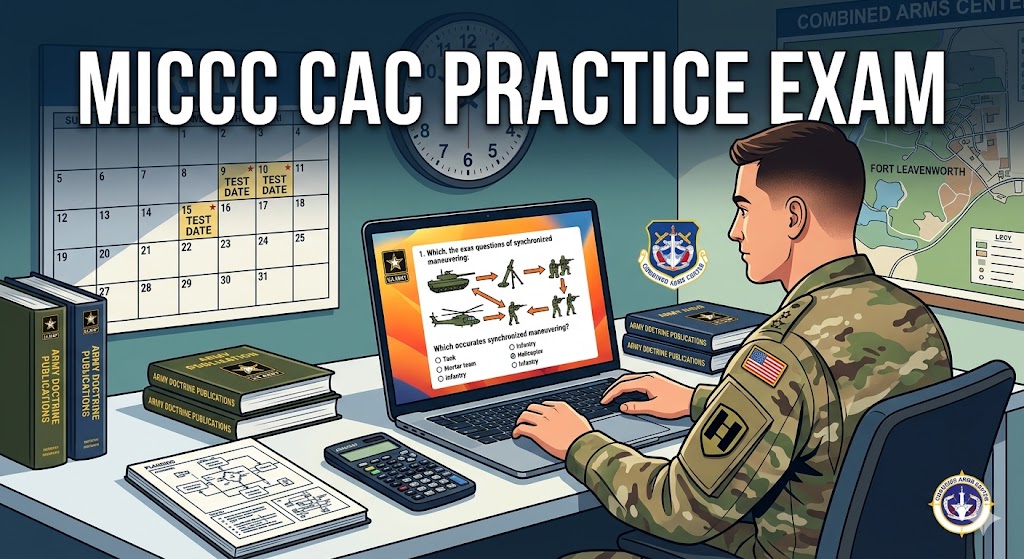 MICCC Combined Arms Center (CAC) Practice Test Banner