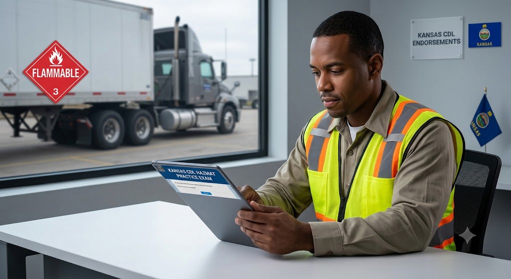 Kansas CDL Hazmat Practice Test Banner