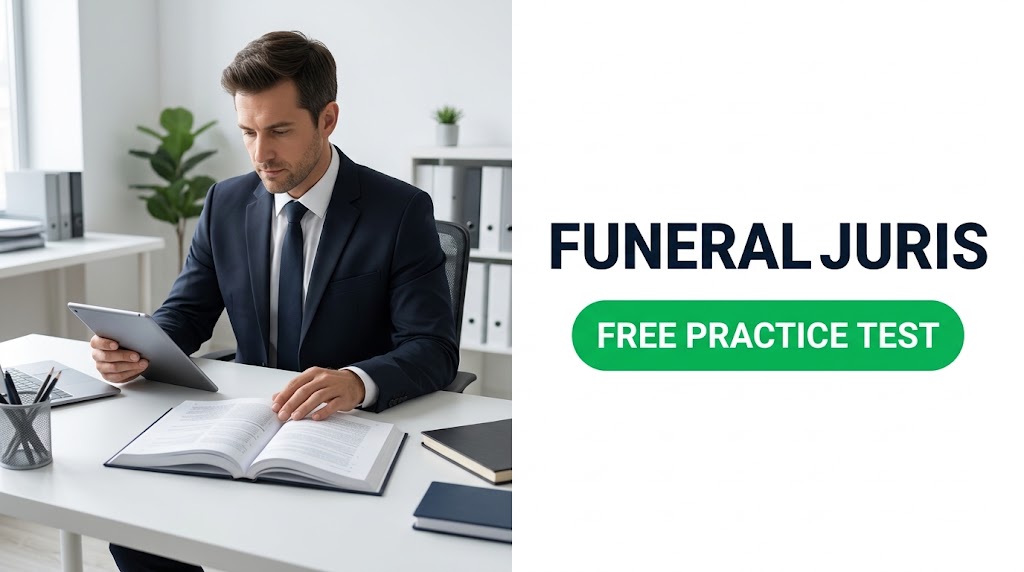 Funeral Juris Practice Test & Exam Prep Banner