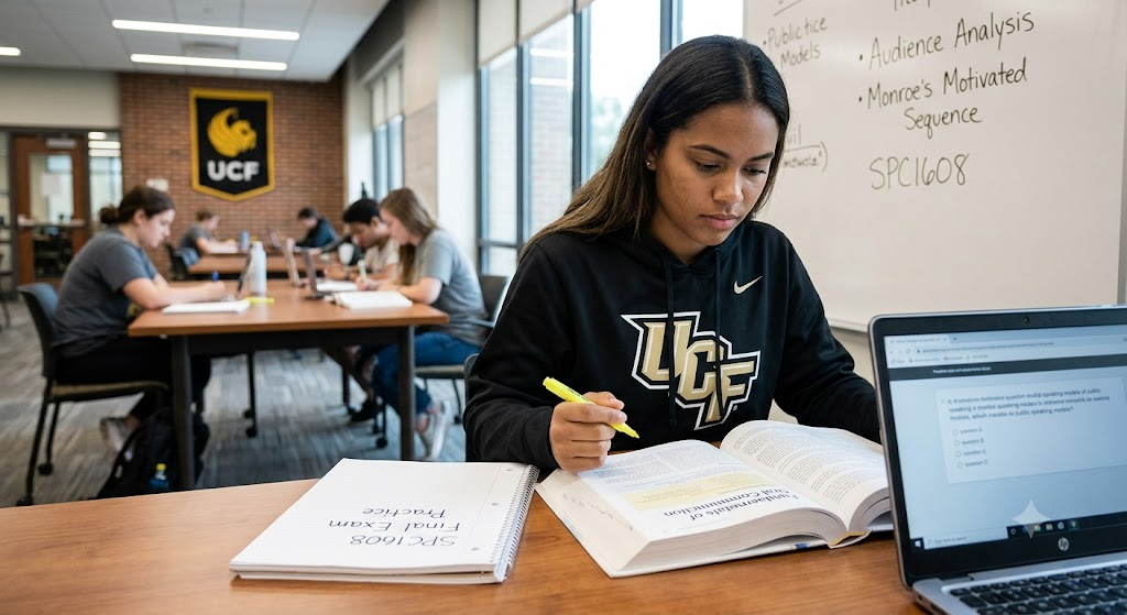University of Central Florida (UCF) SPC1608 Fundamentals of Oral Communication Final Practice Exam Banner