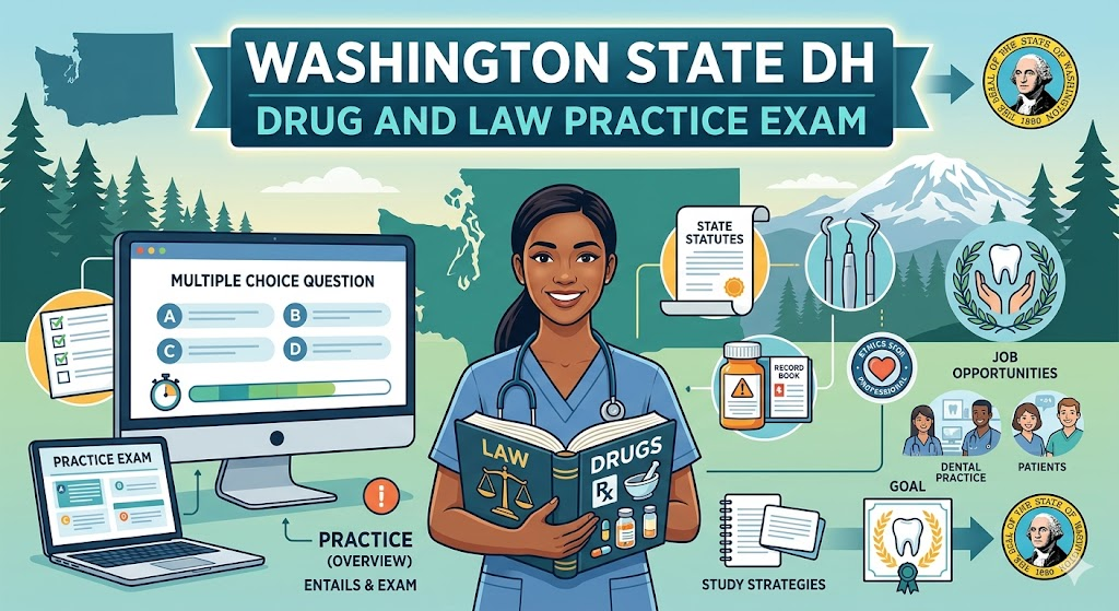 Washington State Dental Hygiene (DH) Drug & Law Practice Exam Banner