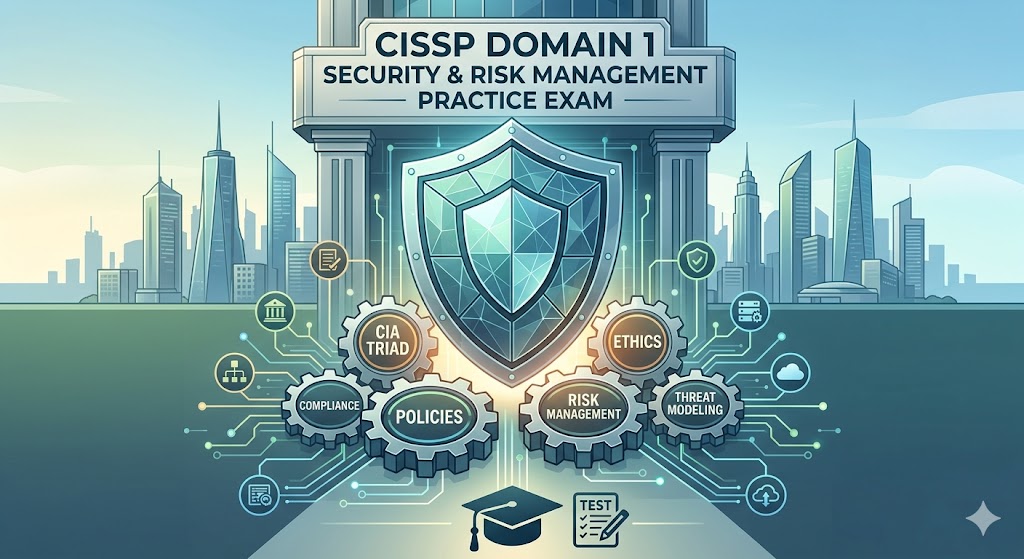 CISSP Domain 1 – Security and Risk Management Practice Test Banner