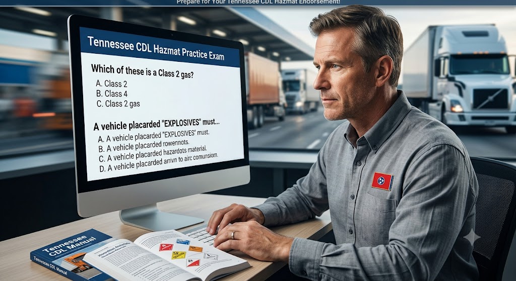 Tennessee CDL Hazmat Practice Test Banner