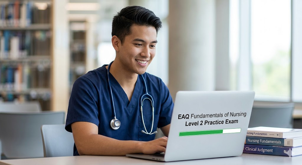 EAQ Fundamentals of Nursing Level 2 Practice Test Banner