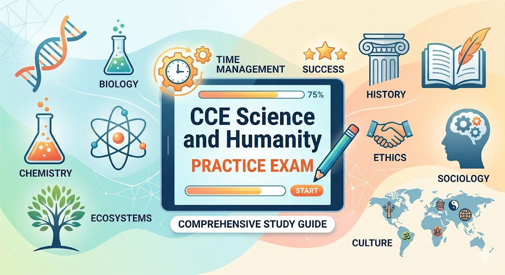 CCE Science and Humanity Practice Exam Banner