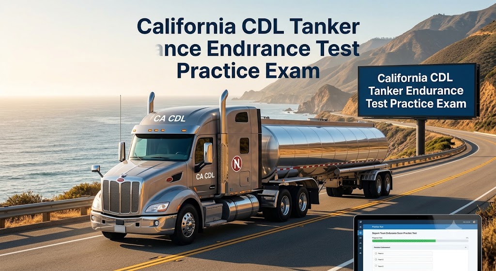 California CDL Tanker Endurance 
Test Banner