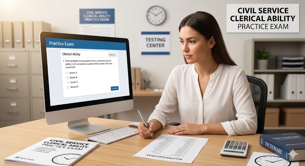Civil Service Clerical Ability Practice exam Banner