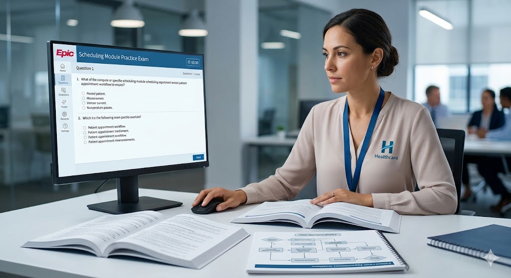 Epic Scheduling Module Practice Exam Banner