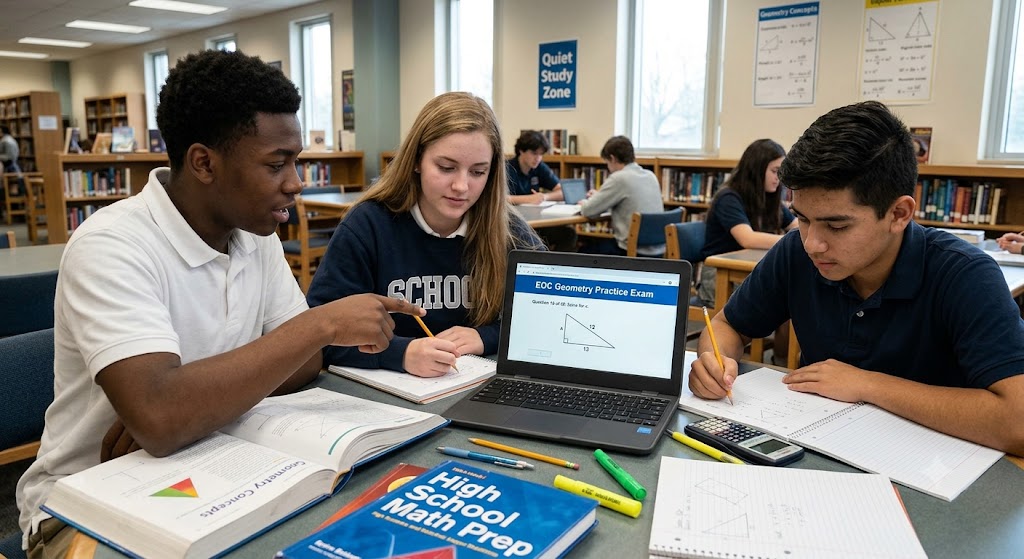 EOC Geometry Practice Test with Answers Banner