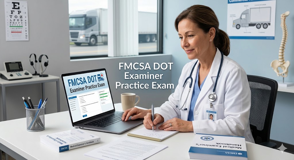 FMCSA DOT Physical Medical Examiner Practice Test Banner