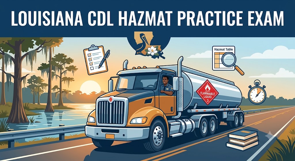 Louisiana CDL Hazmat Practice Test Banner