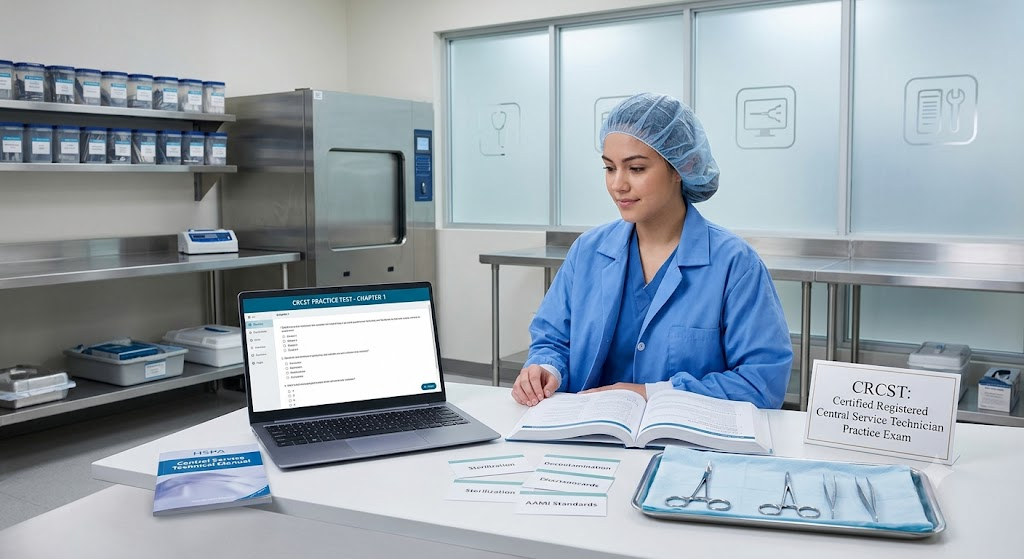 CRCST Practice Test – Chapter 1 Introduction to Sterile Processing Banner