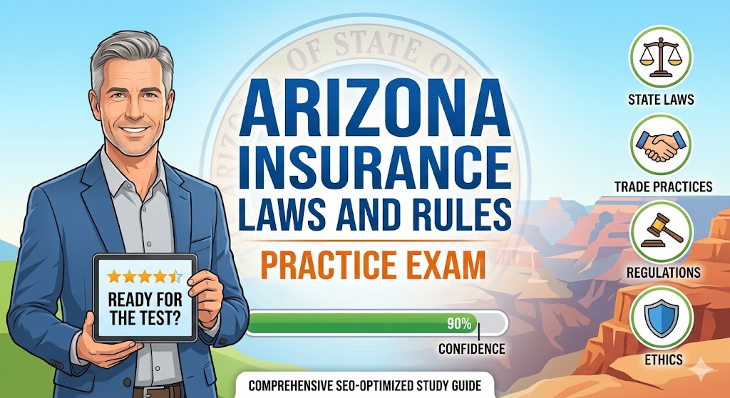 Arizona Insurance Laws and Rules Practice Exam Banner