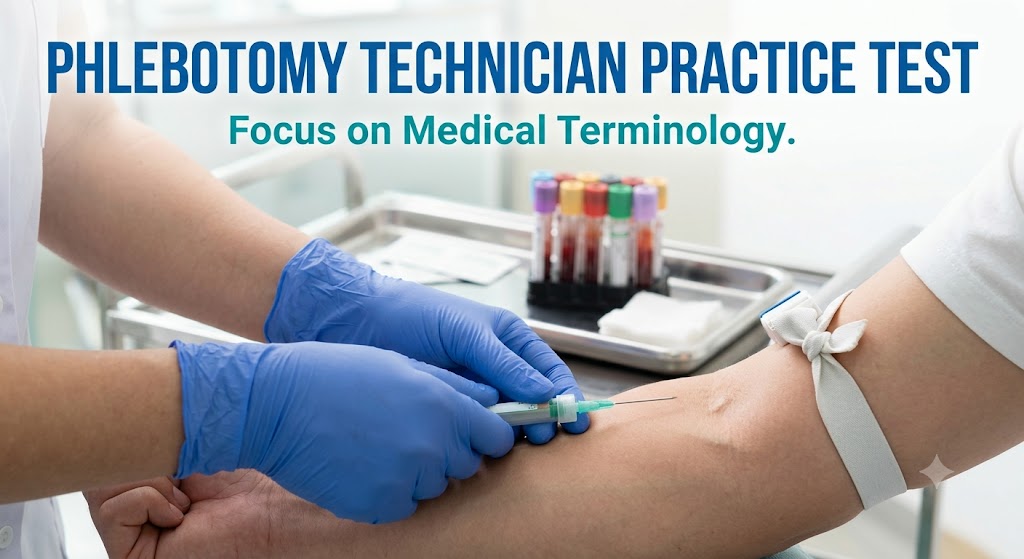 Phlebotomy Technician Medical Terminology Practice Test Banner