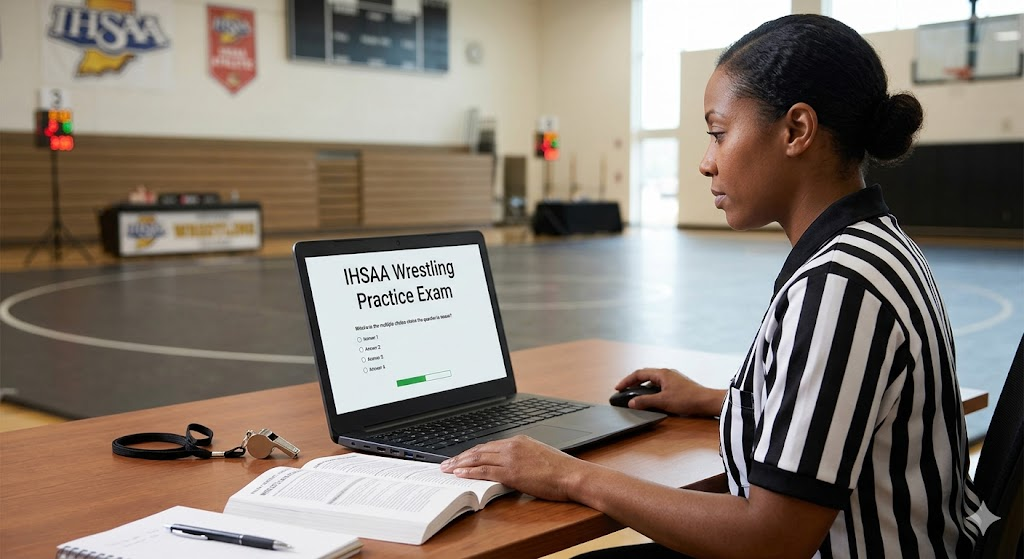 IHSAA Wrestling Practice Test Banner