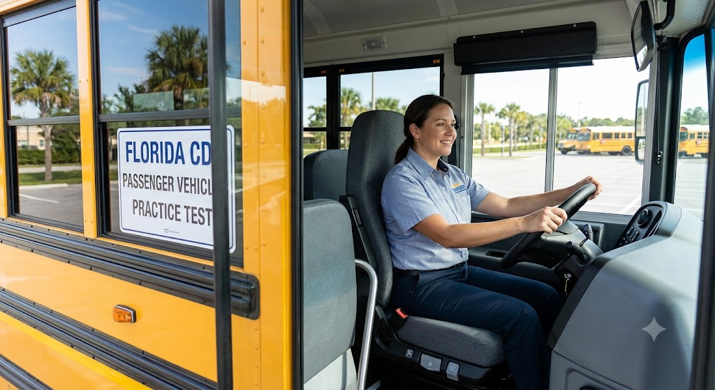 Florida CDL Passenger Vehicles Practice Test Banner