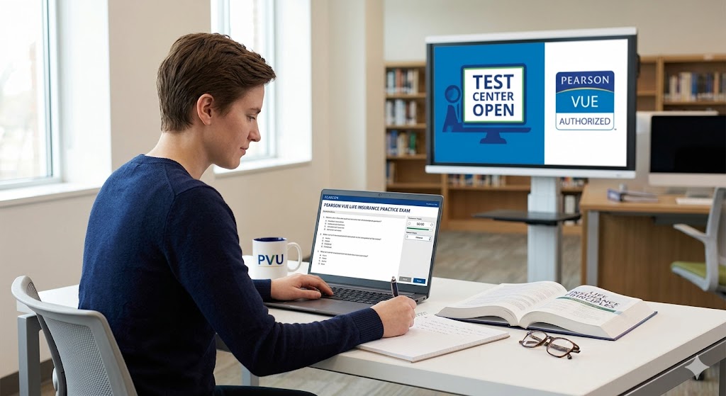 Pearson VUE Life Insurance Practice Exam Banner