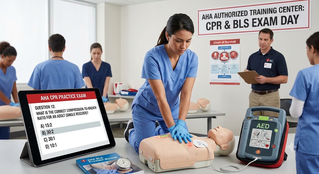 Aha CPR Practice Test & Exam Prep Banner