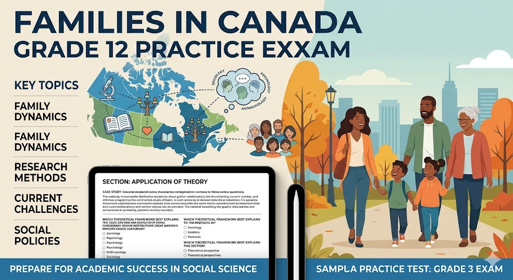 Families in Canada (Grade 12) Practice Exam Banner