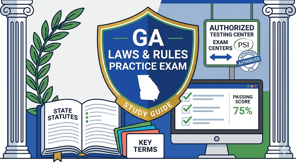Georgia Laws and Rules Practice Exam Banner