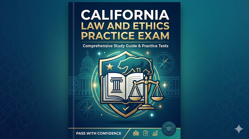 California Law and Ethics Practice Exam Banner