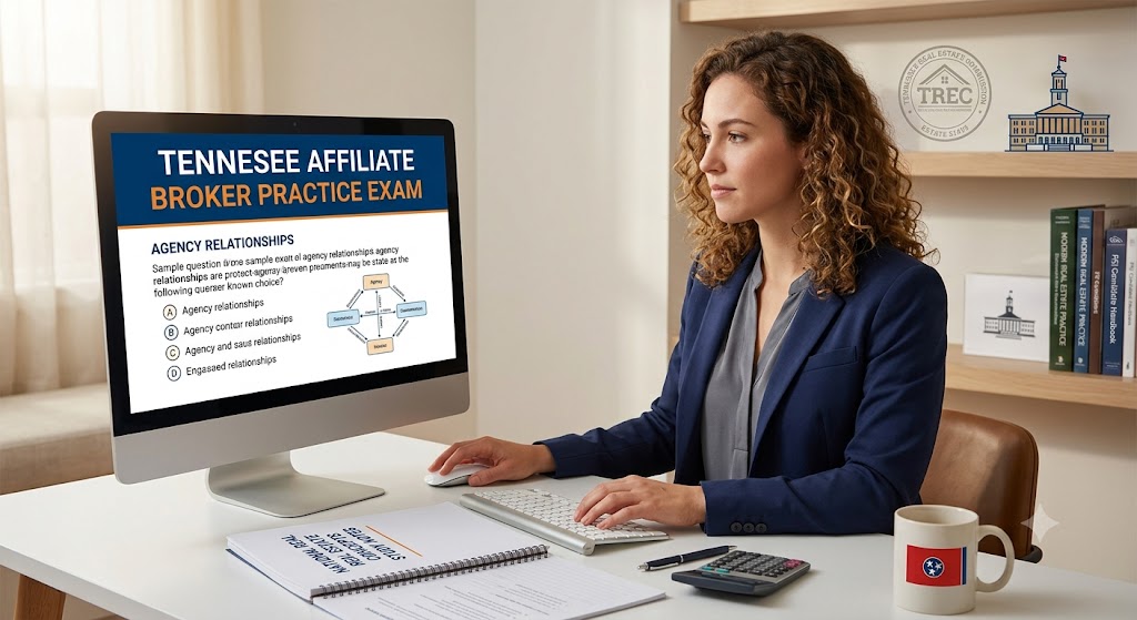 Affiliate Broker Tennessee (TN PSI) National Practice Exam Banner