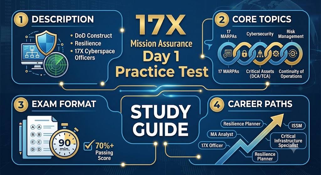 17X Mission Assurance Day 1 Practice Test Banner