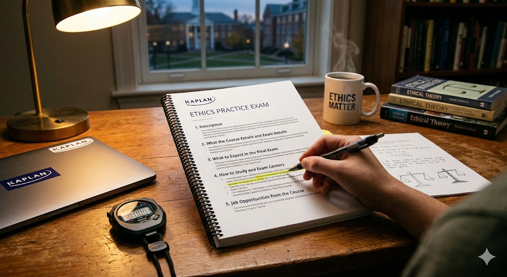 Kaplan Ethics Practice Test Banner