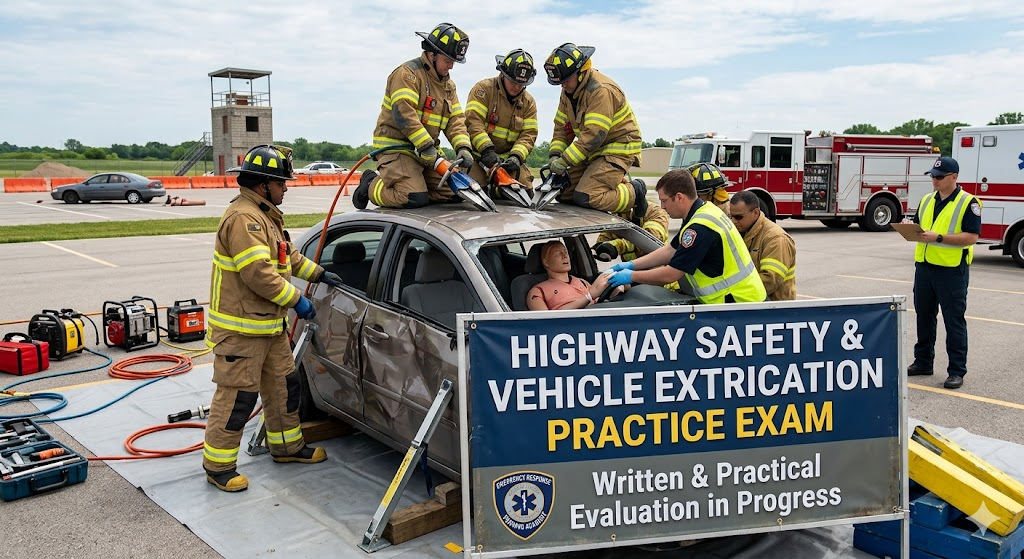 Highway Safety and Vehicle Extrication Practice Test Banner
