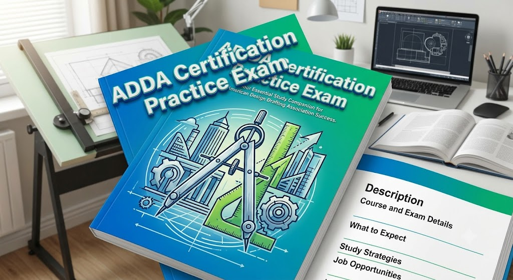 American Design Drafting Association (ADDA) Certification Practice Exam Banner