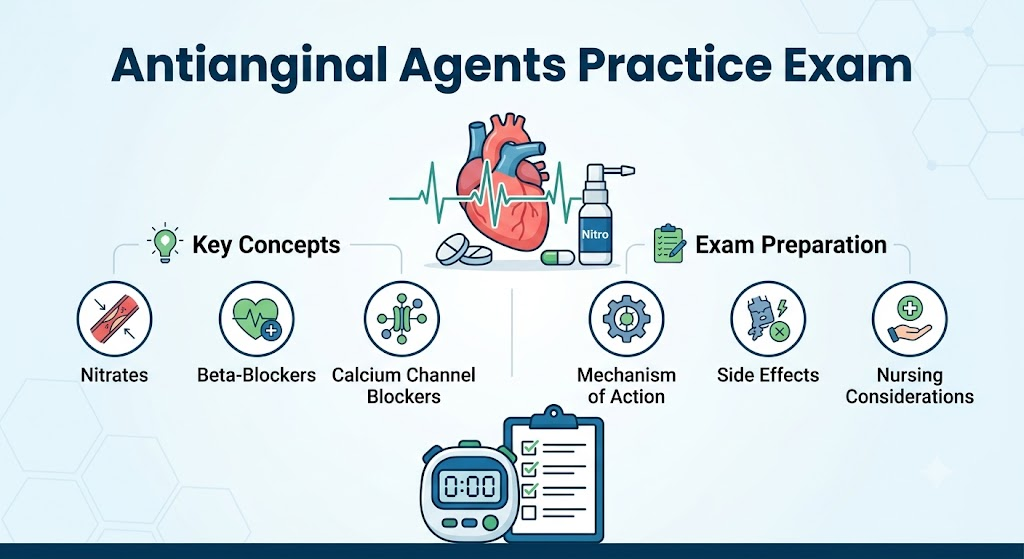Antianginal Agents Practice Test Banner
