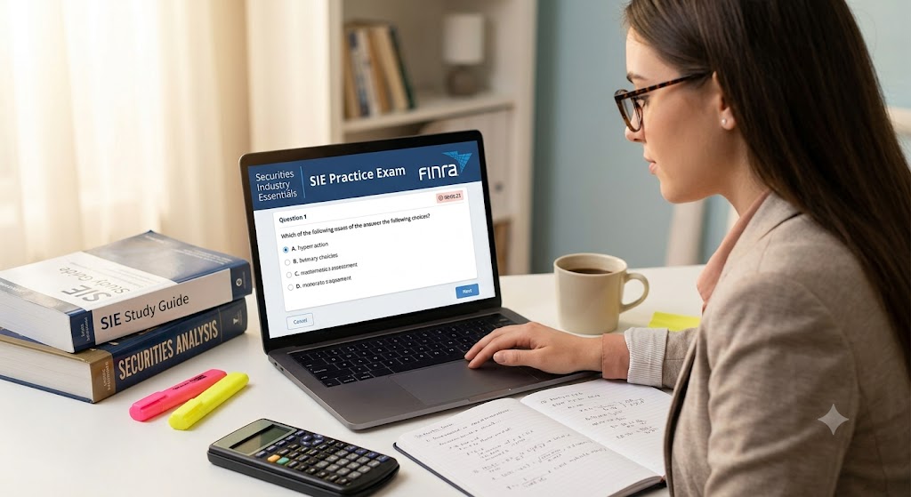 SIE (Securities Industry Essentials) Practice Exam Banner