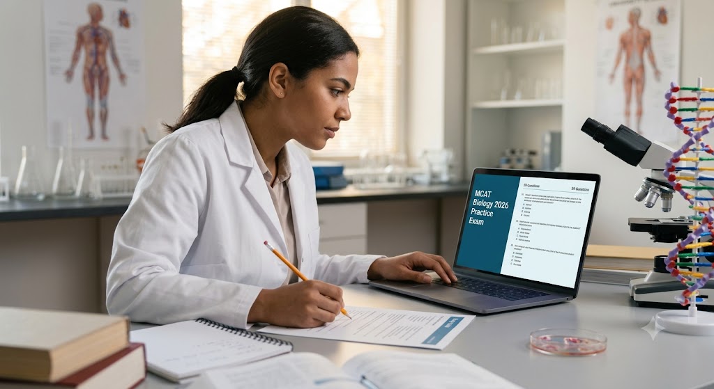 MCAT Biology Practice Test 2026: (59 Questions Answers) Banner