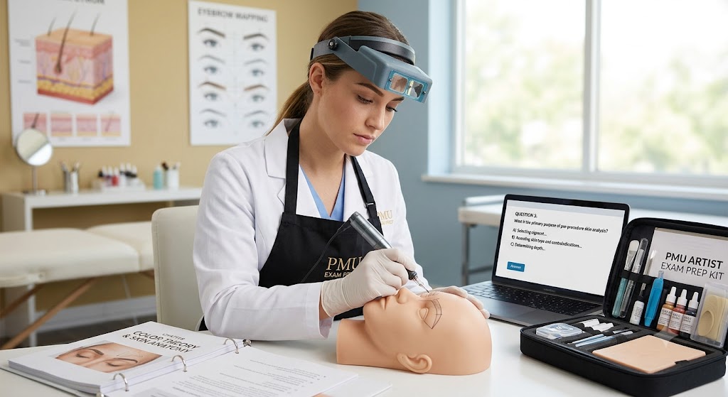 Permanent Makeup Artist Practice Test & Exam Prep Banner
